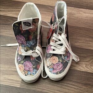 Vans Women's Floral High-Top Sneakers